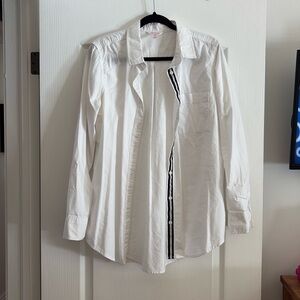 White Cotton Button Up
